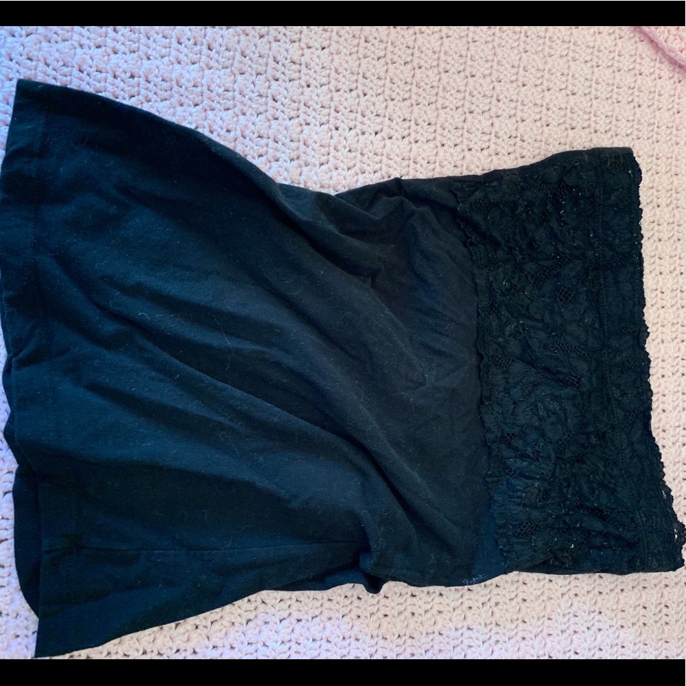Black lace tube top. 🖤